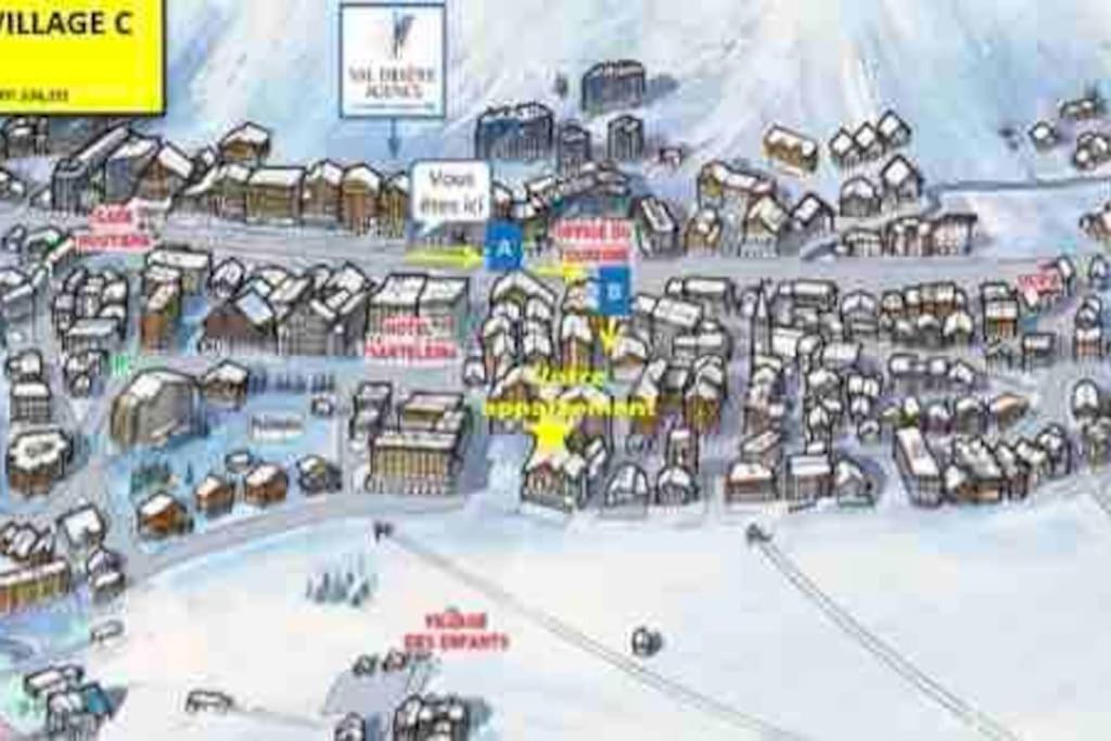 Central 3 Bedroom Chalet With Balcony Val d'Isere Bagian luar foto